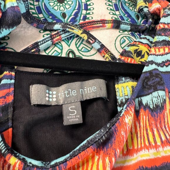 Title Nine Hillary Sassy Athletic Dress Womens Small Multicolor Stripe Nylon - Picture 7 of 7